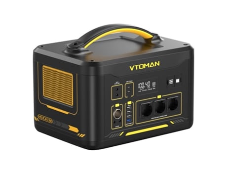 Central Elétrica Estação De Energia Portátil 828wh Vtoman Jump 1500x Gerador Solar Lifepo4 1500w Expansível Até 2376wh Ideal Para Acampamento E Apagões