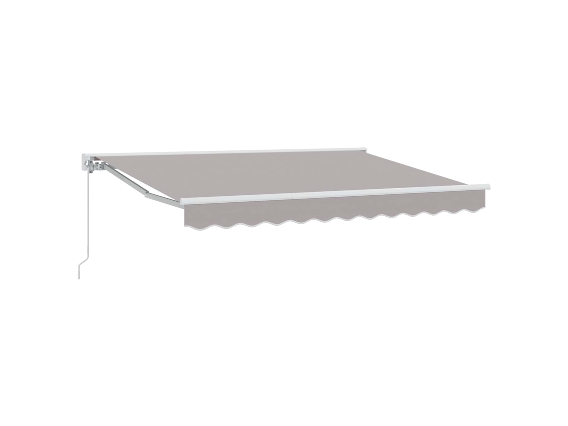 Conjunto 1 Toldo Retrátil Vidaxl Branco Alumínio (3 X 2,5 M)