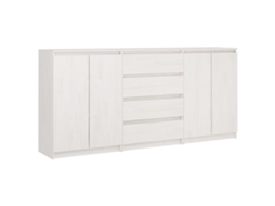 Armários de Apoio 3 Peças Pinho Maciço Branco MAISON EXCLUSIVE