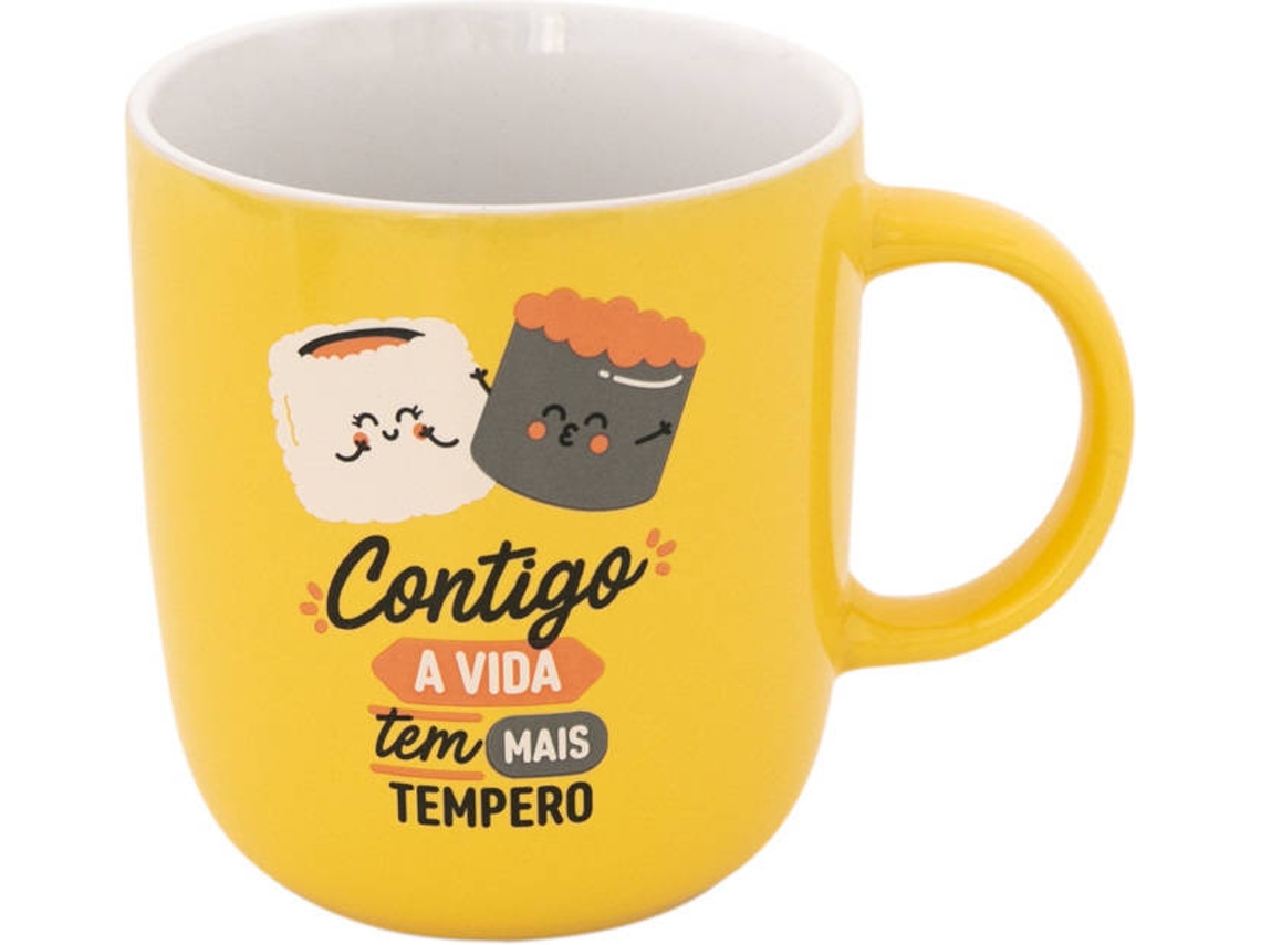 Caneca EBOTICS Contigo A Vida Tem Mais Tempero