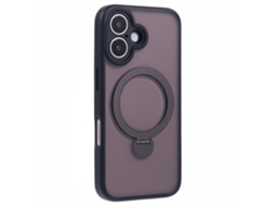 Casa Em Tpu, Com Suporte, Compatível Com Magsafe, Para Apple Iphone 16 Preto