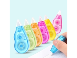 6 Rolos De Fita Corretiva Branca, Mini Rolo Para Mouse De Bolso, 4 M X 5 Mm, Fita Corretiva Para Apagar E Corrigir, Para Uso Escolar E No Escritório