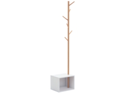 Cabide de Pé com Sapateira Pendurador 40x30x180cm Ge