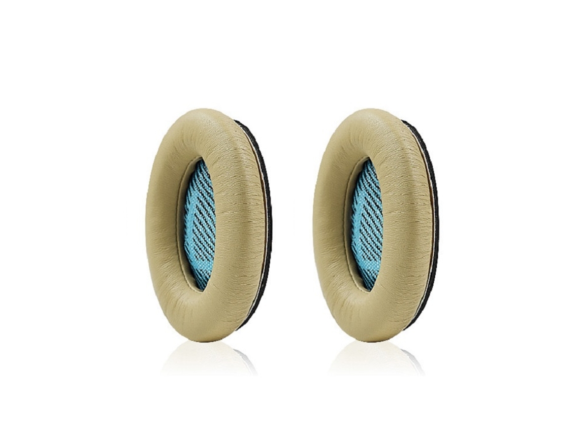 Almofada Para Bose Qc25 De Orelhas De Espuma Macia Pele De Carneiro Damasco
