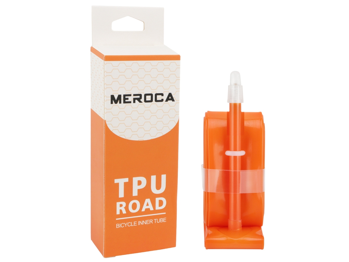 Câmara Mali Interna Tpu Leve 700c*23 35c Válvula Francesa 45l Laranja