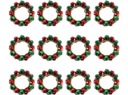Conjunto De 12 Porta-guardanapos Em Formato De Sino Para Mesa De Natal, Feitos À Mão, Ideais Para A Decoração