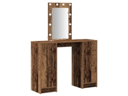 Conjunto 1 Mesa De Vestir Vidaxl Castanho Derivados De Madeira (102 X 33 X 135 Cm)