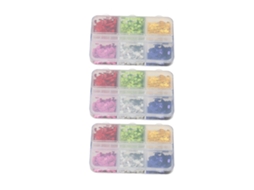 Unhas decoradas com glitter multicolorido, lantejoulas requintadas para artistas e iniciantes.