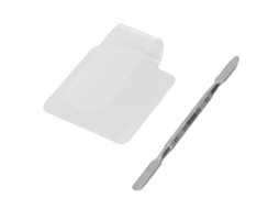 Paleta De Maquillaje Acrílico Transparente Con Palillo Para Mezclar Tono, Base Y Labial