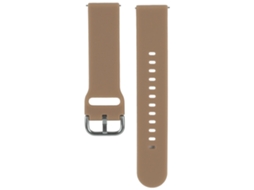 Pulseira De Silicone 20mm Compatível Galaxy Watch Active R500 Garmin Café