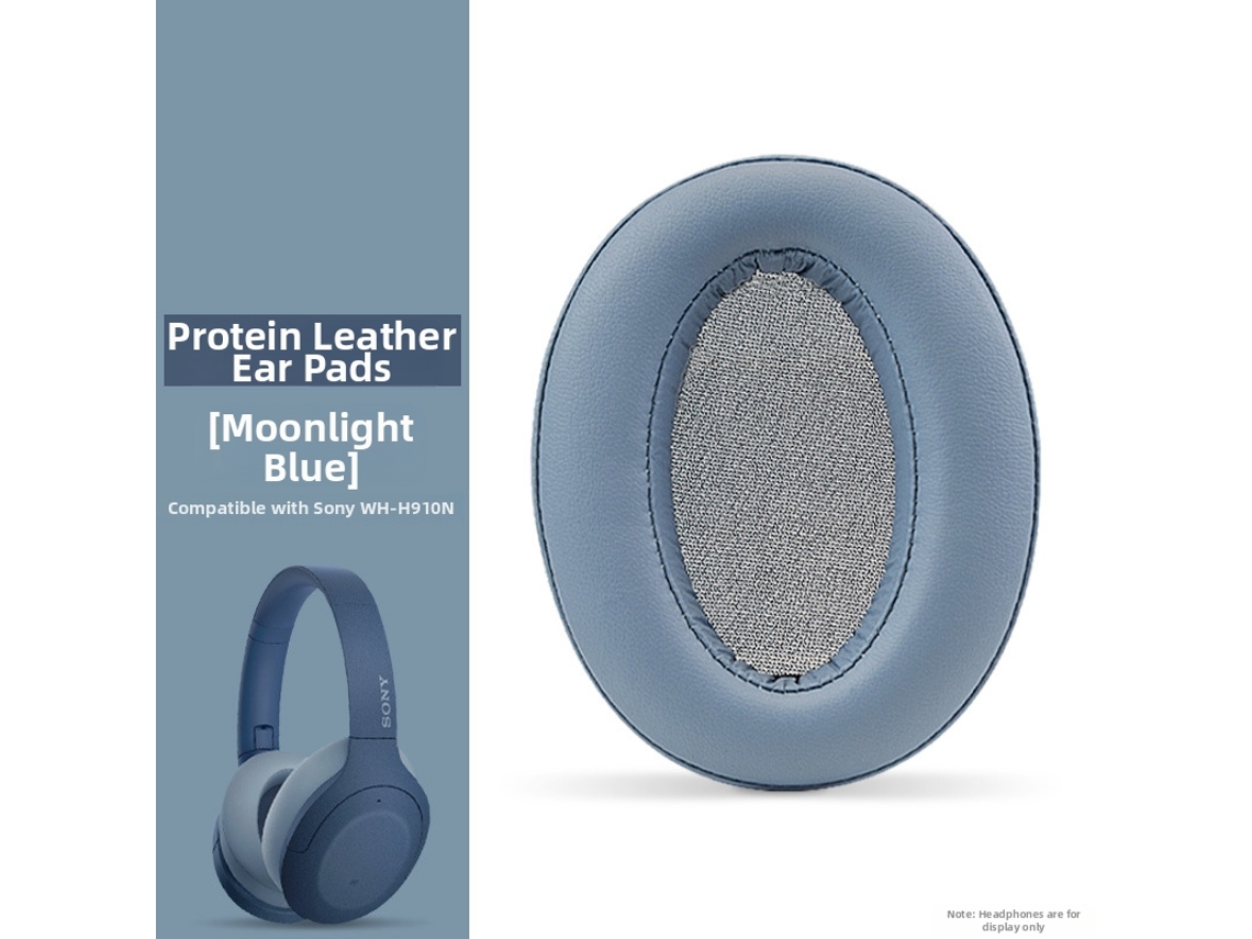 Almofadas para Sony Wh H910N CZHHMART em Pele de Proteína Azul