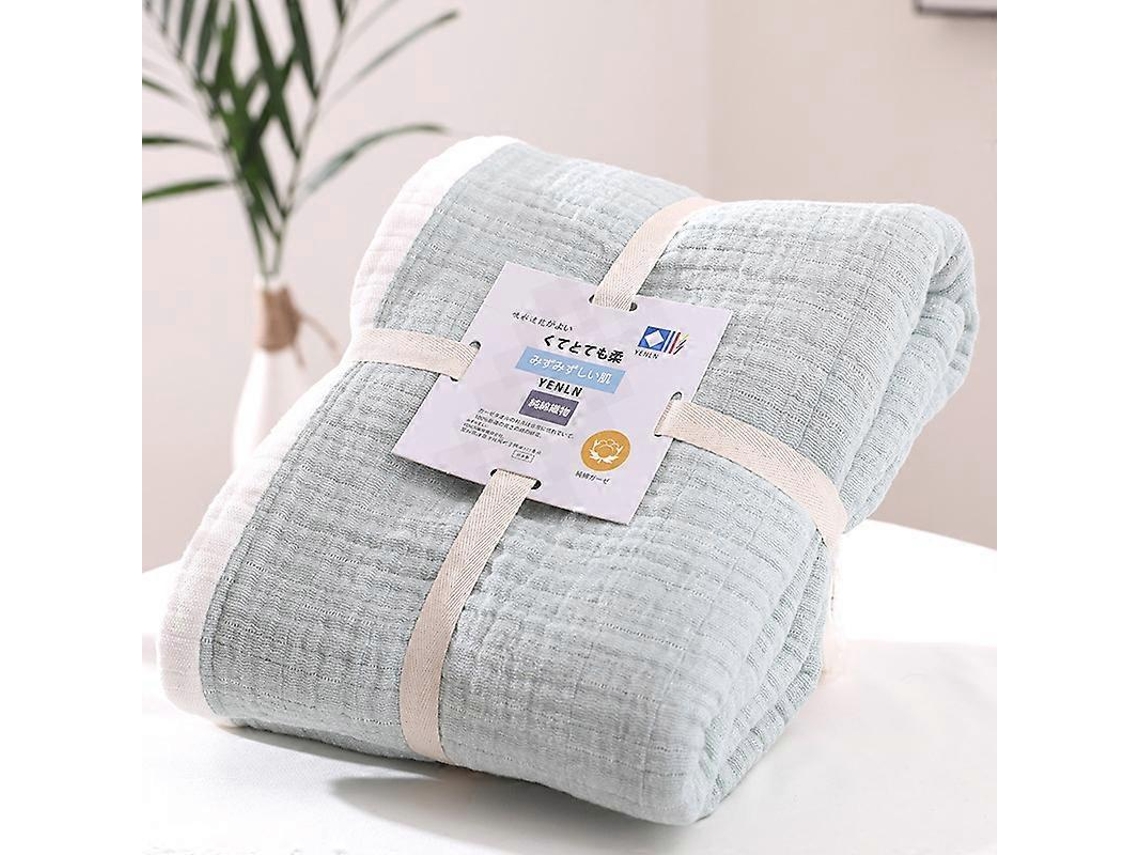 Cobertor De Musselina 100 Algodão Para Adultos, Cobertor De Musselina Respirável De 6 Camadas, Cobertor De Cama Leve, Cobertor De-aquaforge