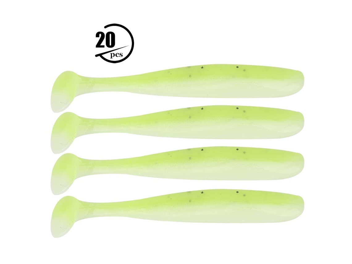 Isca de Pesca 7.5cm 20pcs Lure Plastico Mole