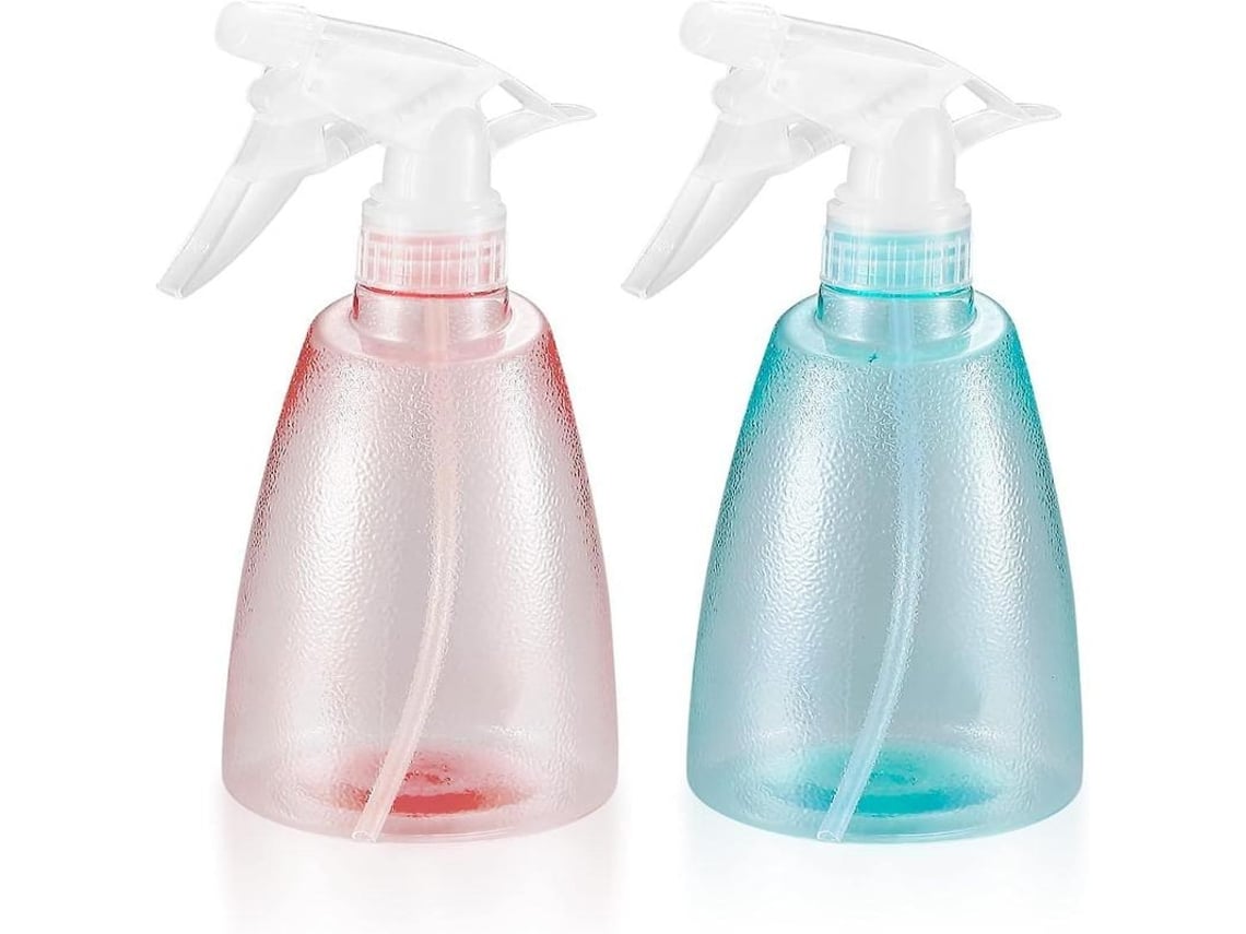 2 Frascos de Spray 500ml para Jardim, Cabeleireiro, Plantas e Flores Rosa/verde AQUAFORGE
