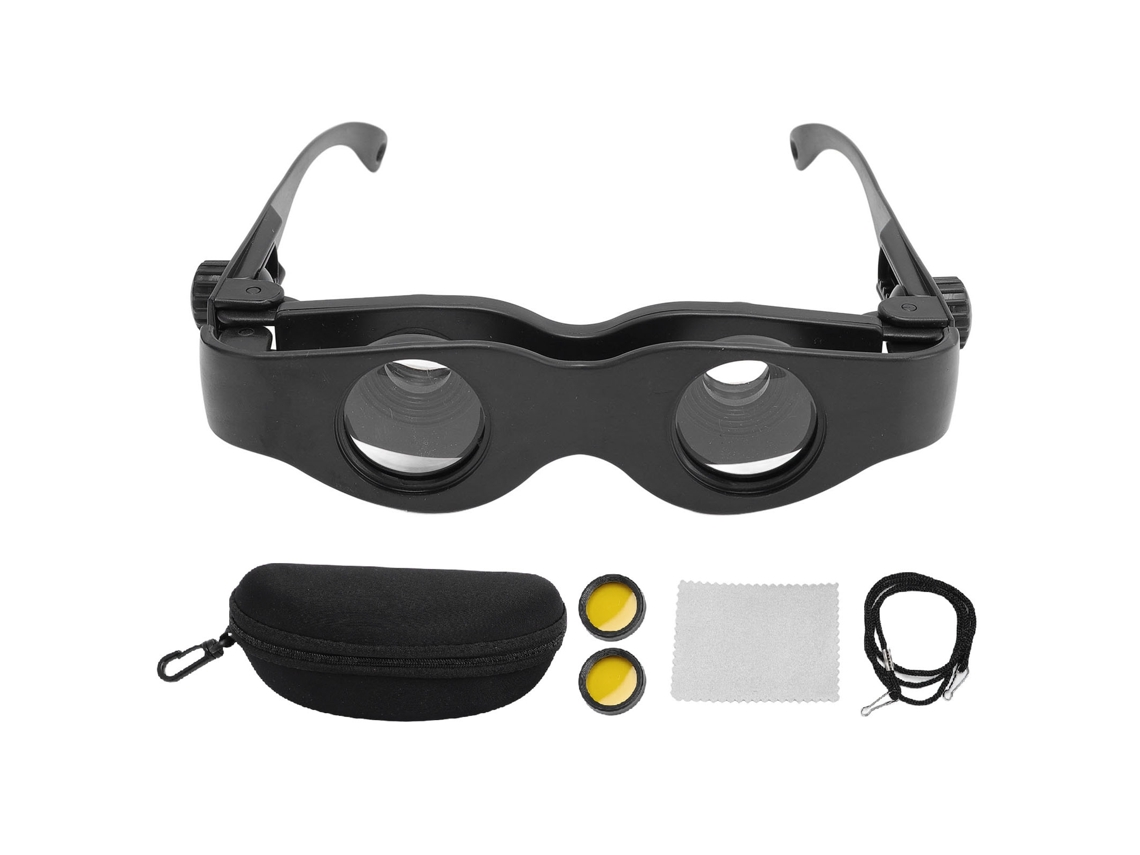 3x Fishing Binocular Glasses Yellow Filter Independently Manual Focusing Fishing Scope Glasses LAXISCREED