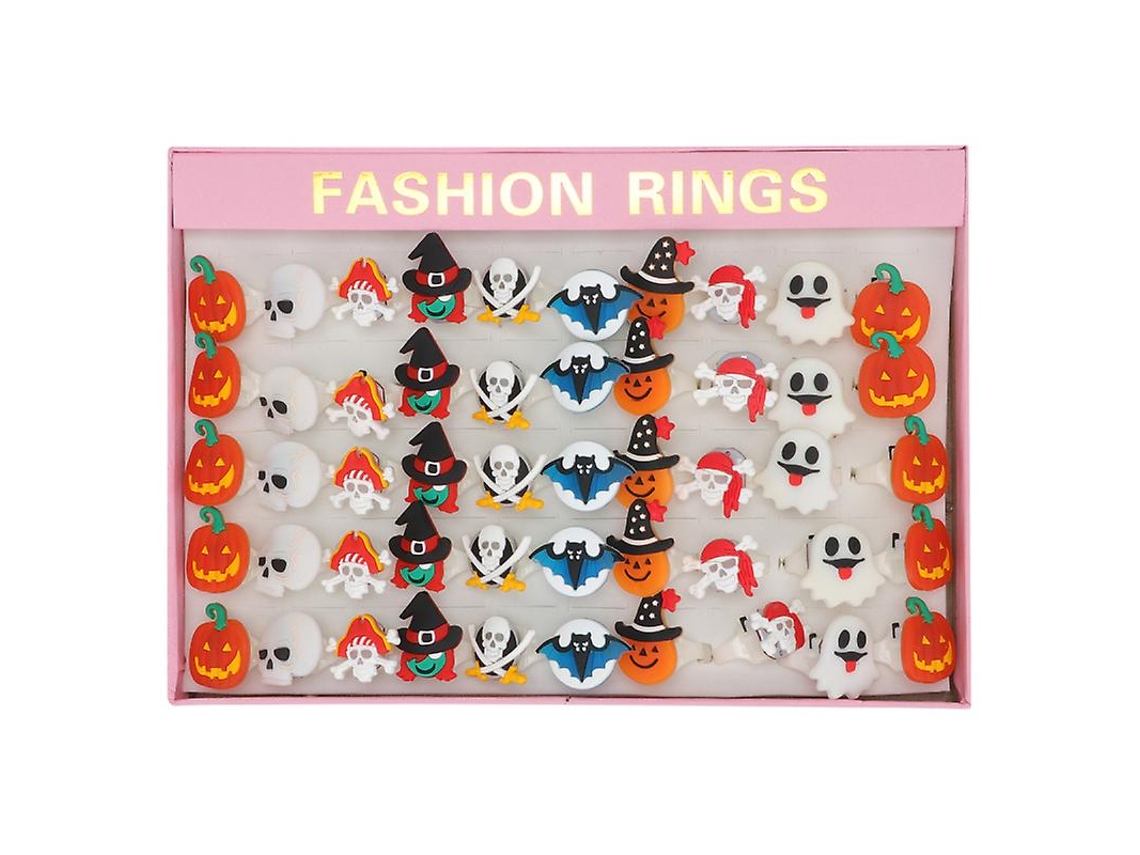 50 Peças de Anel de Decoração de Halloween para Decorações de Halloween ALLINLESS
