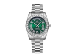 Relógio de quartzo à prova d'água Cagarny 6866 Fashion Life com pulseira de aço prateado Hengrongshen