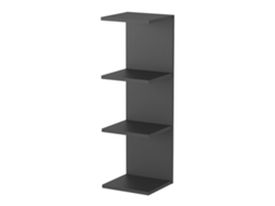 Prateleira De Parede Surahammar 4 Prateleiras 95x30x28 Cm Preto [EN.CASA]