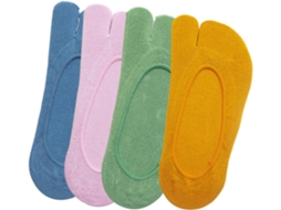 Pacote Com 4 Pares De Meias De Verão Respiráveis E Confortáveis Para Meninas.