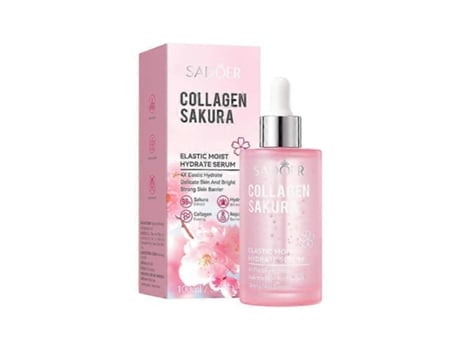 Sérum Para O Cuidado Da Pele Do Rosto Cherry Blossom Collagen For Essence Hidratante Branqueador E Antienvelhecimento