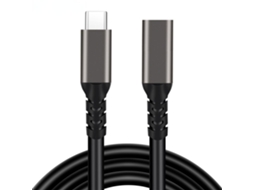 Cabo Extensor Usb 3.2 Tipo C, Usb C Pd 100w Macho Para Fêmea, 0,5 M Aquaforge