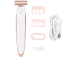Aparelho Elétrico Feminino Barbear, Abs Branco, Para Face E Costas, Leve, Cor Aleatória.