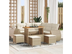 Vidaxl Conjunto De Sofá De Jardim 9 Unid. 8-número De Lugares