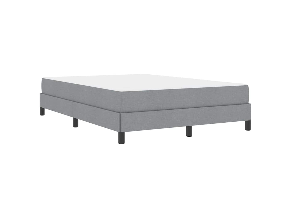 Conjunto 1 Cama Box Vidaxl Cinzento-claro Tecido (140 X 200 Cm)