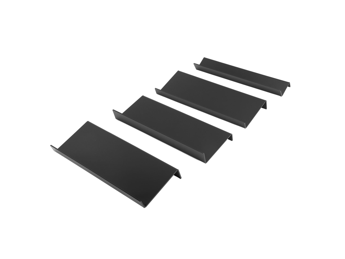 Organizador de Gaveta de Temperos 4 Andares, Ajustável, de Acrílico, Grande Capacidade, Preto S/MARCA