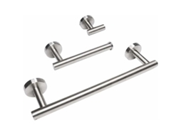 Acessórios Para Banheiro De Aço Inoxidável, Toalheiro De Parede De 12, Suporte Para Papel Higiênico, Gancho Para Roupão Aquaforge (prata)