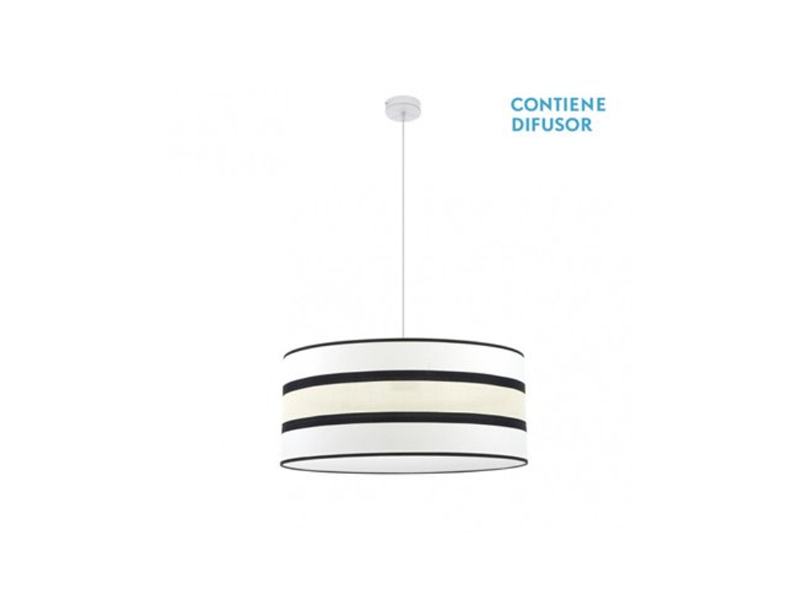 Karla Pingente 3xe27 Branco/bege Regx60x60 Cm Fabrilamp
