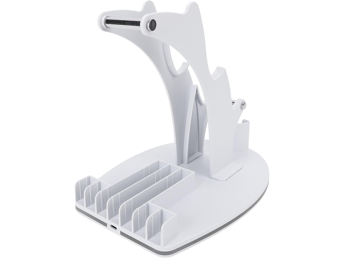 Suporte De Mesa Annadue Com Luz Rgb, Suporte Para 2 Controles De Jogos, Fones De Ouvido E Dispositivos Remotos, Com