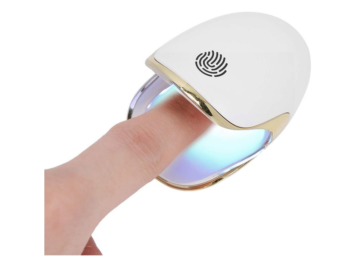 Lâmpada de Unha Uv Led Mini 2025 Portátil para um Dedo Secador de Unhas Pequeno com 3 Lâmpadas 6w