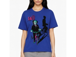 Rockinstone Saw Movie Billy On Tricycle Solid Royal Adult T-shirt Size:xl
