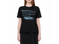 Rockinstone Back To The Future Movie Ride The Lightning Black Adult T-shirt Size:l