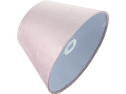 Capa Cilíndrica De Veludo Rosa De 30 Cm Para Luminária De Mesa E14 E27, Estilo Retrô.
