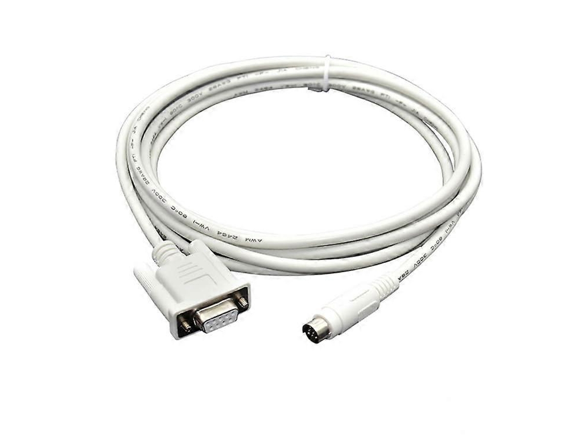 Dvpcab215 Plc Programming Cable 10m Rs232 Serial For Dvp Series White Industrial Data Cable