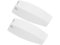 Fecho De Porta Dobrável Em Abs Branco, 2 Peças