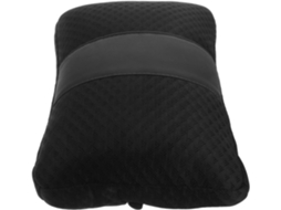 Almofada Lombar Ergonômica Em Seda Preta Gelo Para Carro.