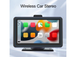 Rádio Estéreo Carro Sem Fio Bluetooth 7 Polegadas com Carplay e Android Auto