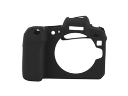 Silicone Shockproof Soft Light Camera Screen Protector Case Cover For Canon Eos R LAXISCREED (black)