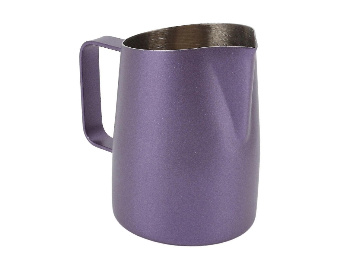 Copo Profissional Para Espumador De Leite Roxo Cafeteira De Aço Inoxidável Com Bico Afiado Para Uso Em Baristas E Cafés, 600 Ml Aquaforge
