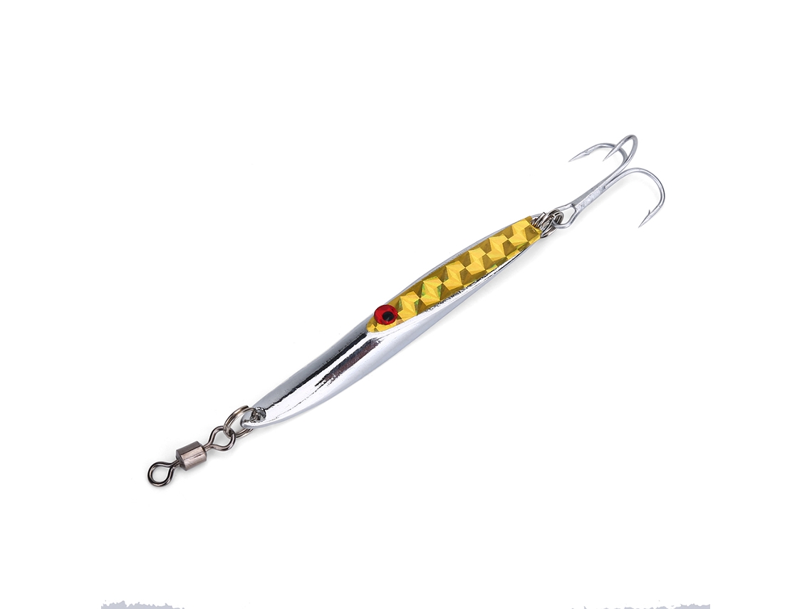 Isca Artificial Bass Spoon Lure Amarelo 28g