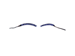 Pestanas Falsas Led Luminosas Leve Estilo Confiavel para Festa Halloween Bar Boate Azul | S/MARCA