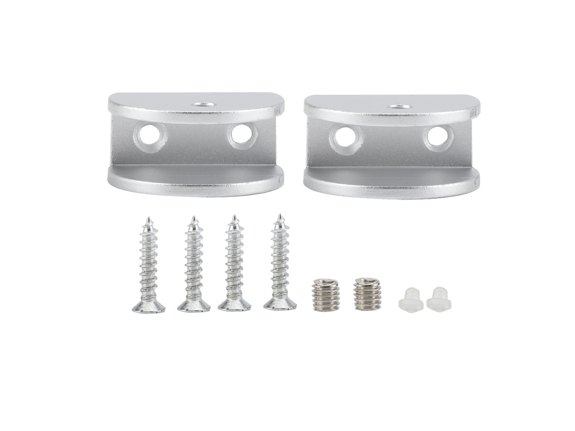 Laxiscreed Grampos Para Vidro De Alumínio Espacial, Pack Com 2, Compatíveis Com Vidros De 10 Mm