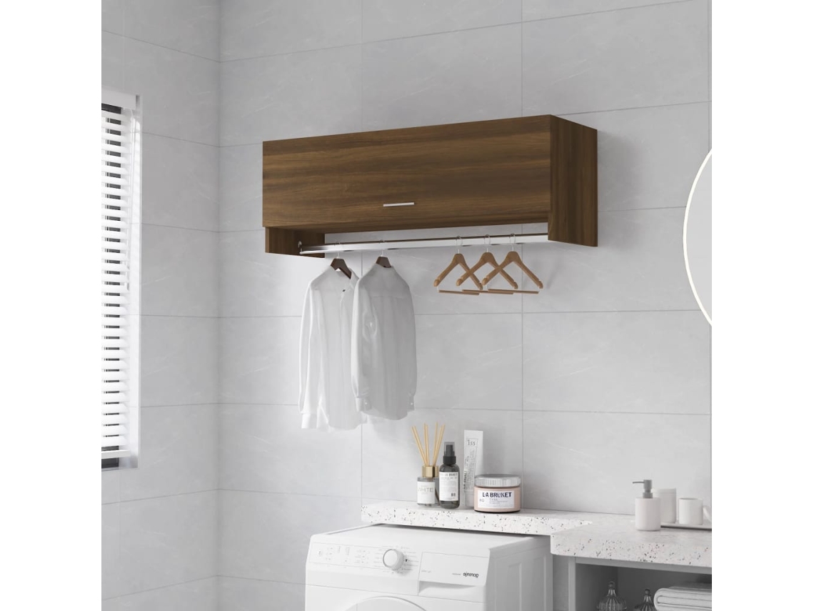Roupeiro 100x32,5x35 Cm Derivados De Madeira Carvalho Castanho DKD HOME DECOR