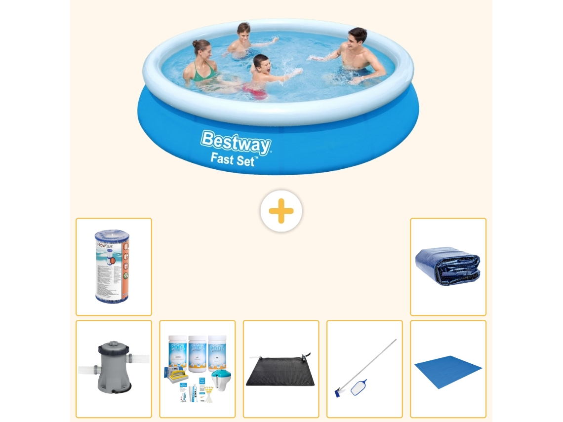 Bestway Piscina Bestway Fast Set Redonda - 366x76 Cm - 8-peças S21436