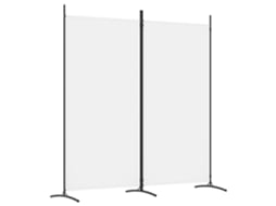 Biombo VIDAXL Branco Tecido (175x180 cm)