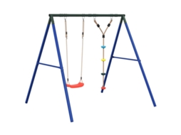 Outdoor Swing Set, Outdoor Swing Sets Vidaxl Multicolor Aço (n/a)