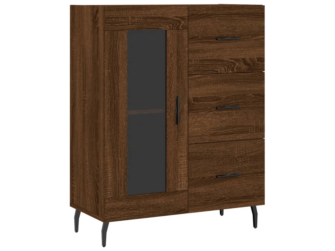 Sideboard, Sideboards Vidaxl Marrom Madeira Processada (n/a)